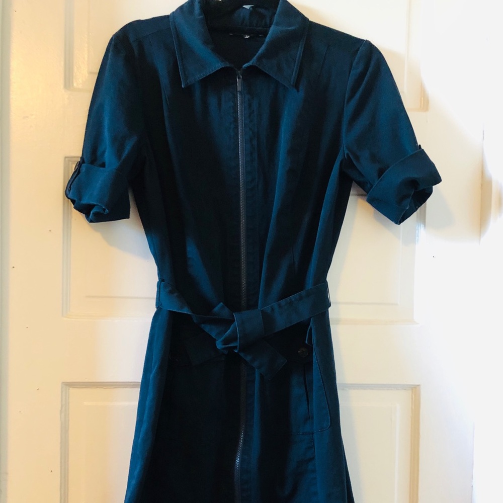 Gorgeous Navy Structured Dress from Lafayette 148
